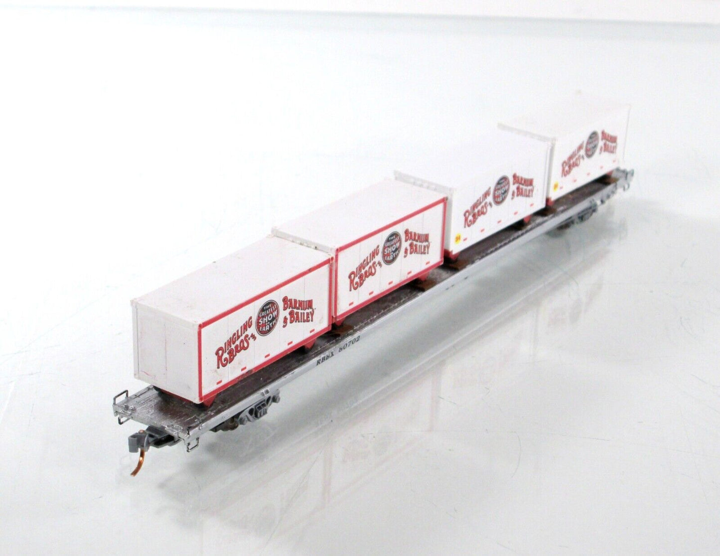 N Scale **RINGLING** Circus Wagons, 89' Flat Car #80702 -- Micro Trains 99300039