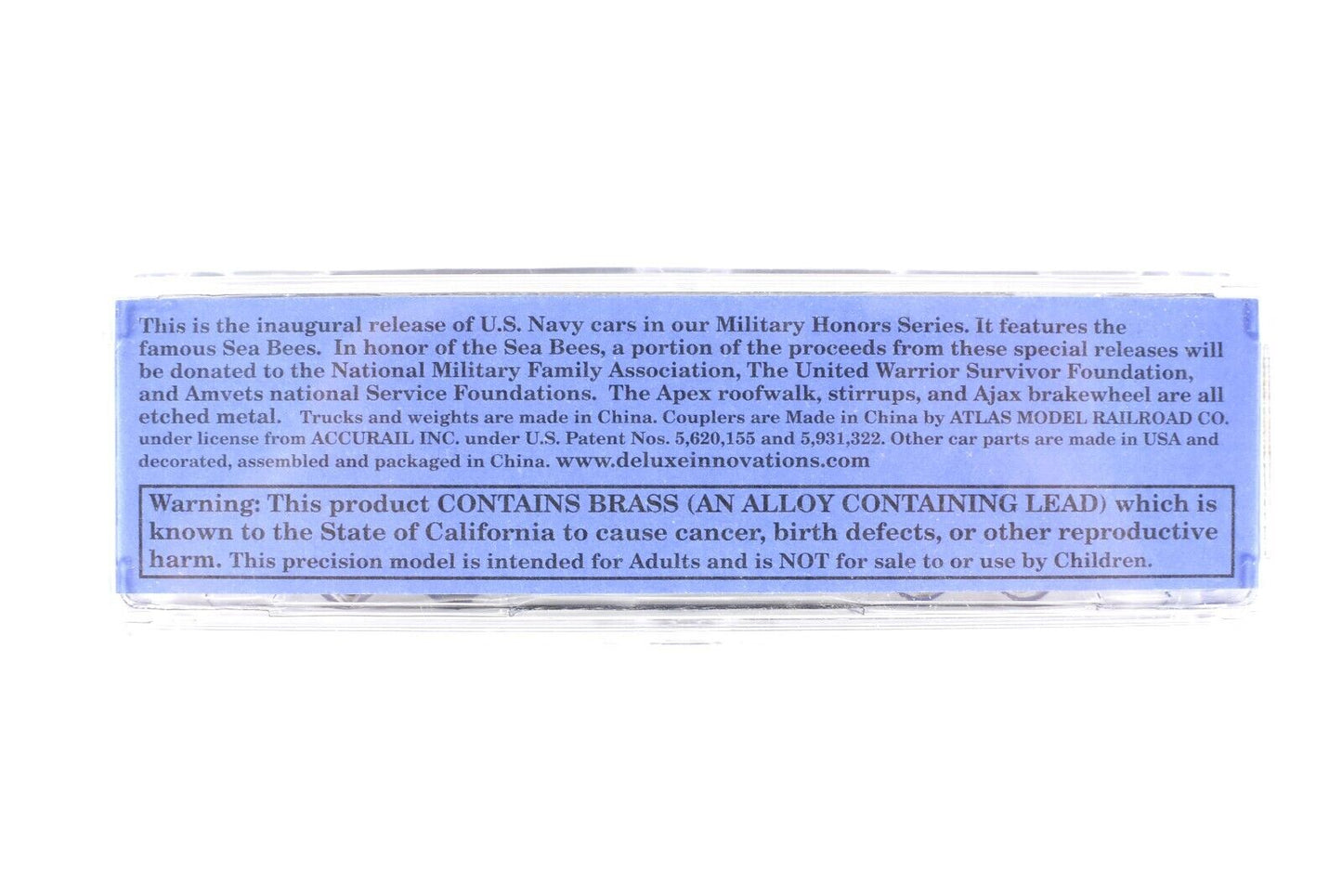 N Scale ****US NAVY SEABEES**** 40' Box Car ---- USN 01051942 ---- DELUXE 240121