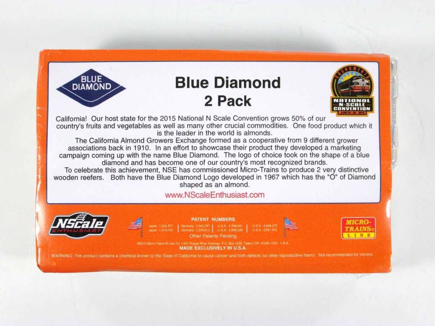 N Scale ***BLUE DIAMOND*** PACIFIC FRUIT Reefer Set - Micro Trains Special *RARE