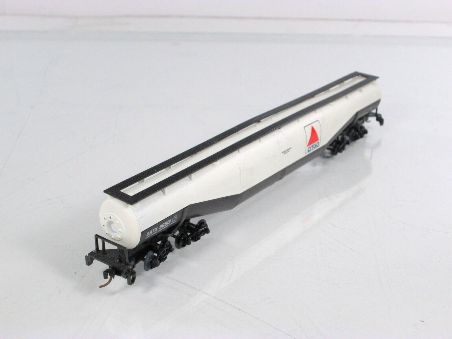 N Scale ***CITGO** Jumbo 94' Tanker, GATX 96501 - Atlas 3111, Micro-Trains Cplrs