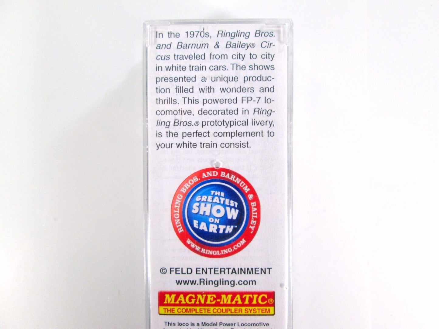 N Scale *RINGLING BARNUM & BAILEY* CIRCUS FP-7 Locomotive -Micro Trains 98500732
