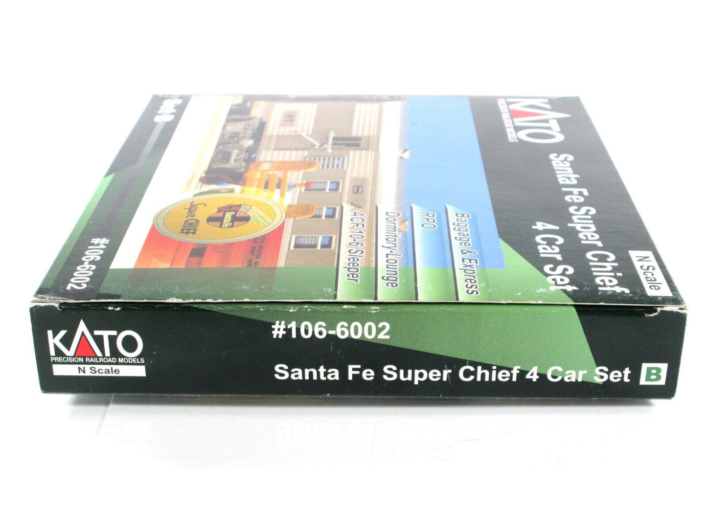 N Scale ***SANTA FE SUPER CHIEF*** Lightweight Passenger Set B -- Kato 106-6002