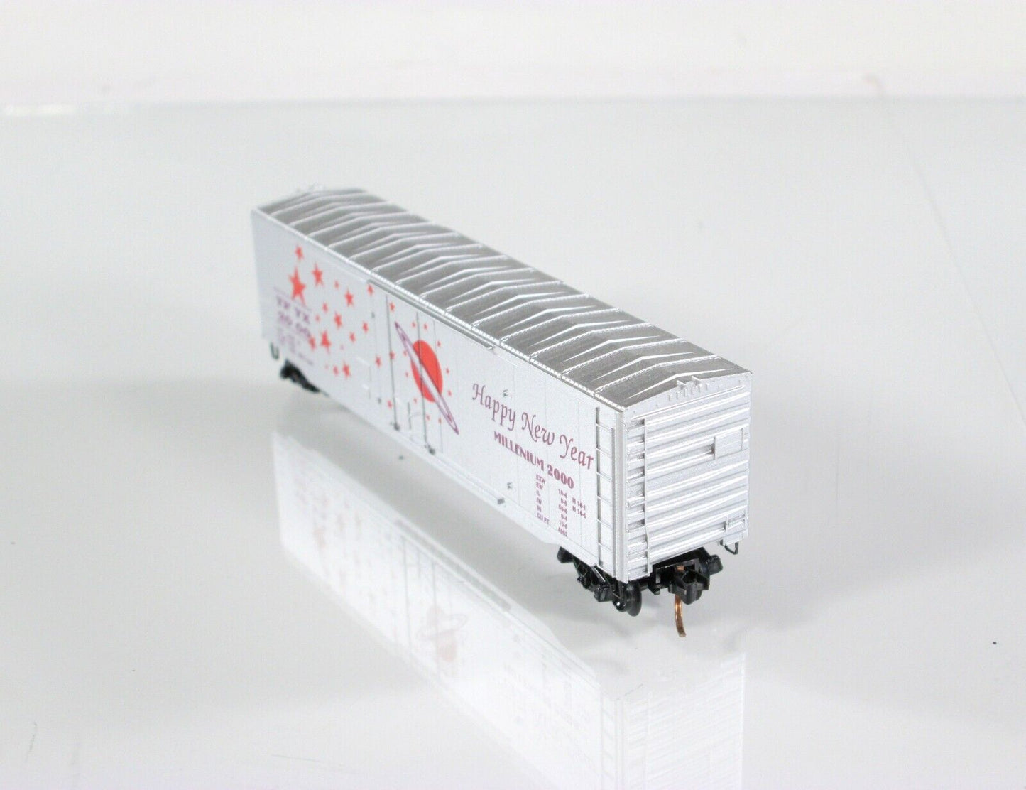 N Scale *HAPPY NEW YEAR* Millenium 2000 Box Car, Premiere Editions, MTL Couplers