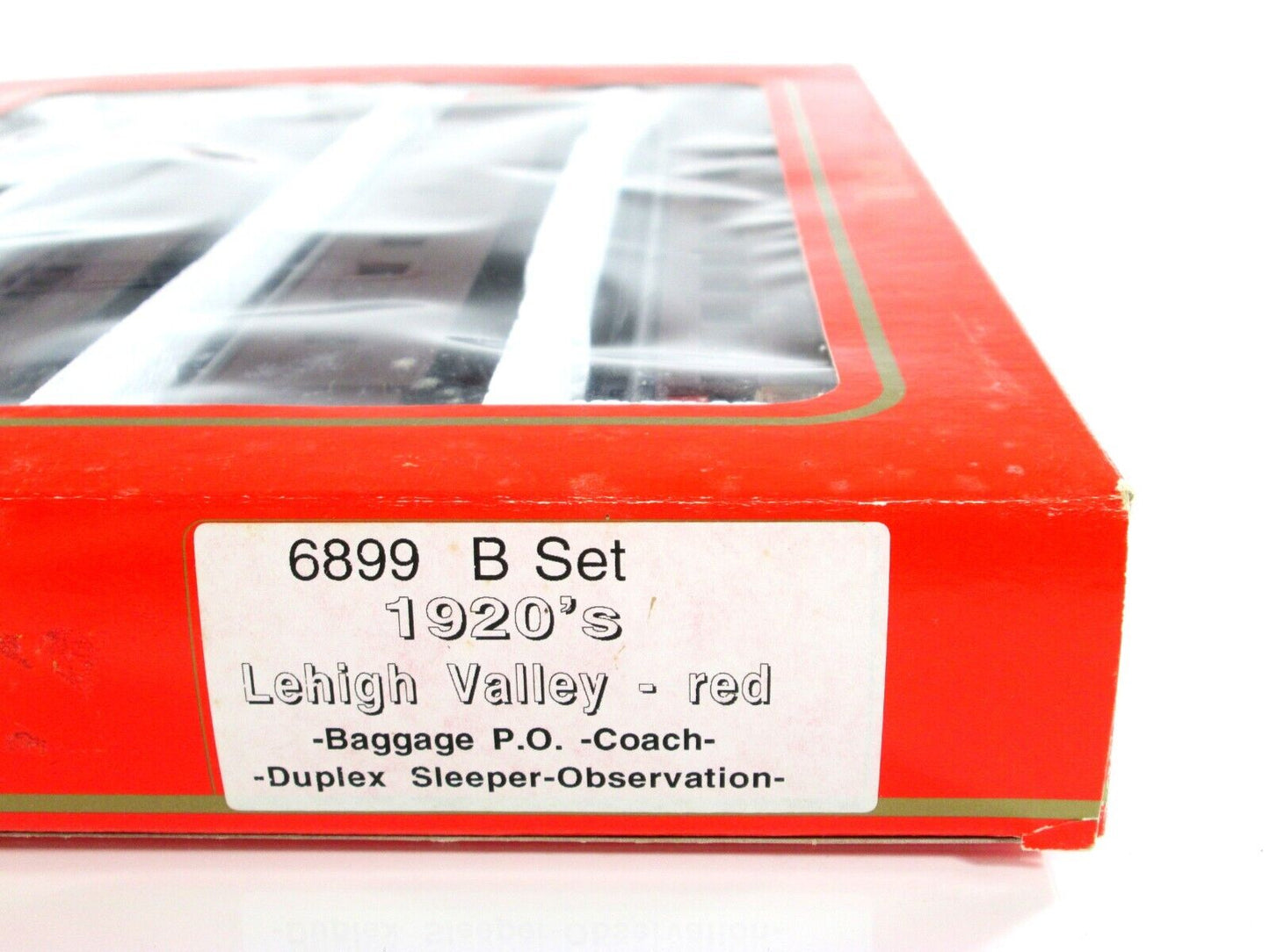 HO Scale LEHIGH VALLEY 1920s Heavyweight Passenger 4-Car Set B -- Rivarossi 6899