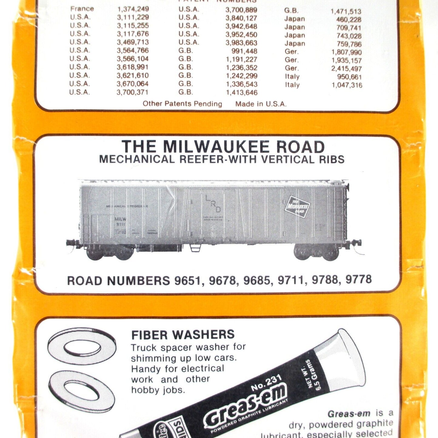 N Scale ***MILWAUKEE ROAD*** 51' Reefer 6-Pack Set ---- Kadee Micro Trains 70042