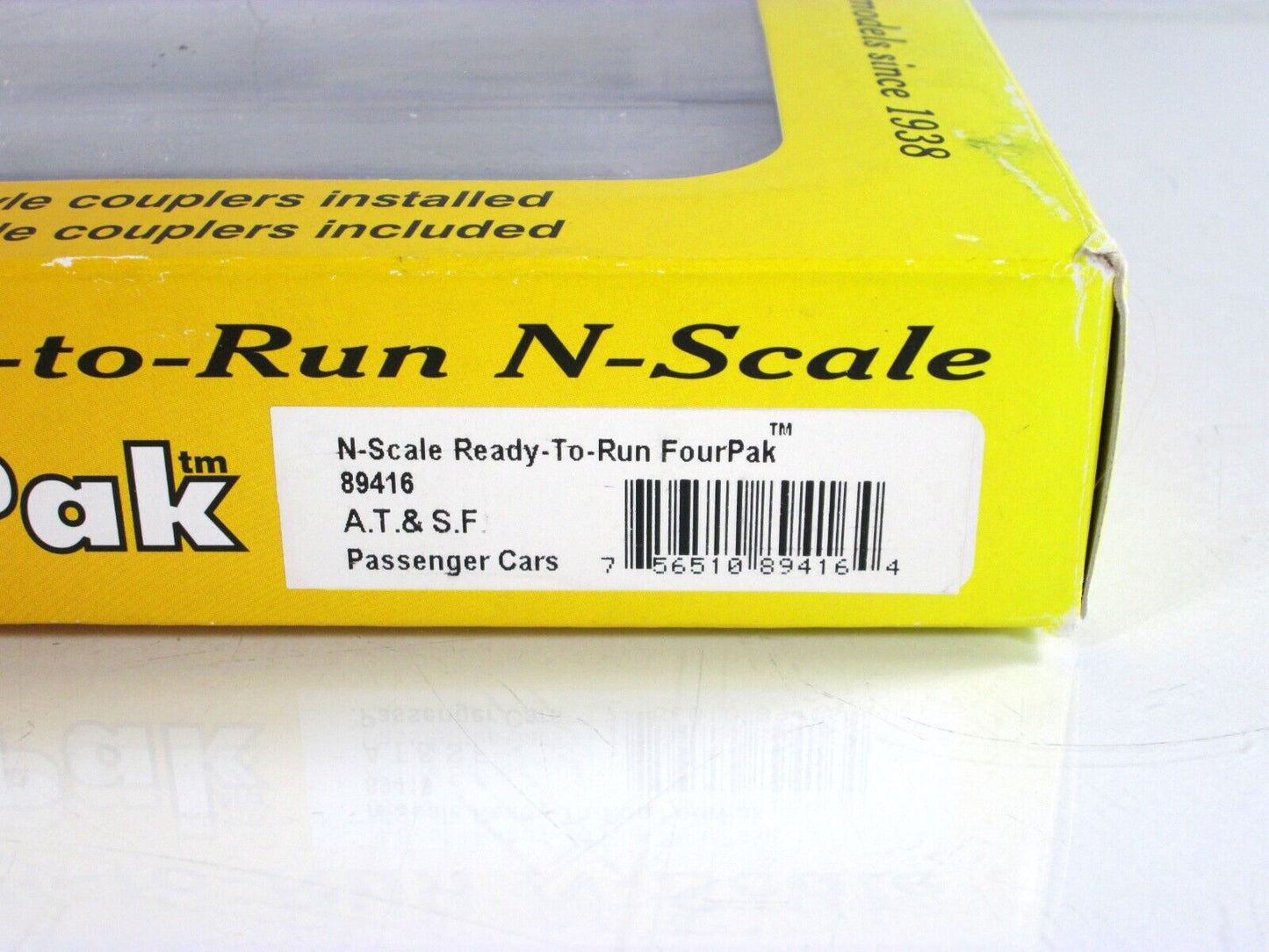 N Scale ***SANTA FE** OVERLAND Passenger 4-Set - Roundhouse 89416 - MTL Couplers