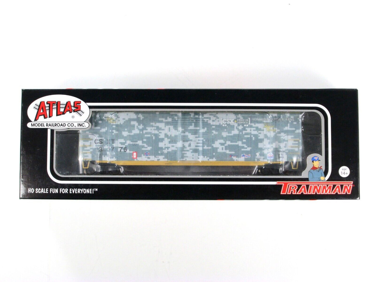 HO Scale ***HONORING VETERANS*** 50' Box Car, CSX 131776 - Atlas TWTL07 **RARE