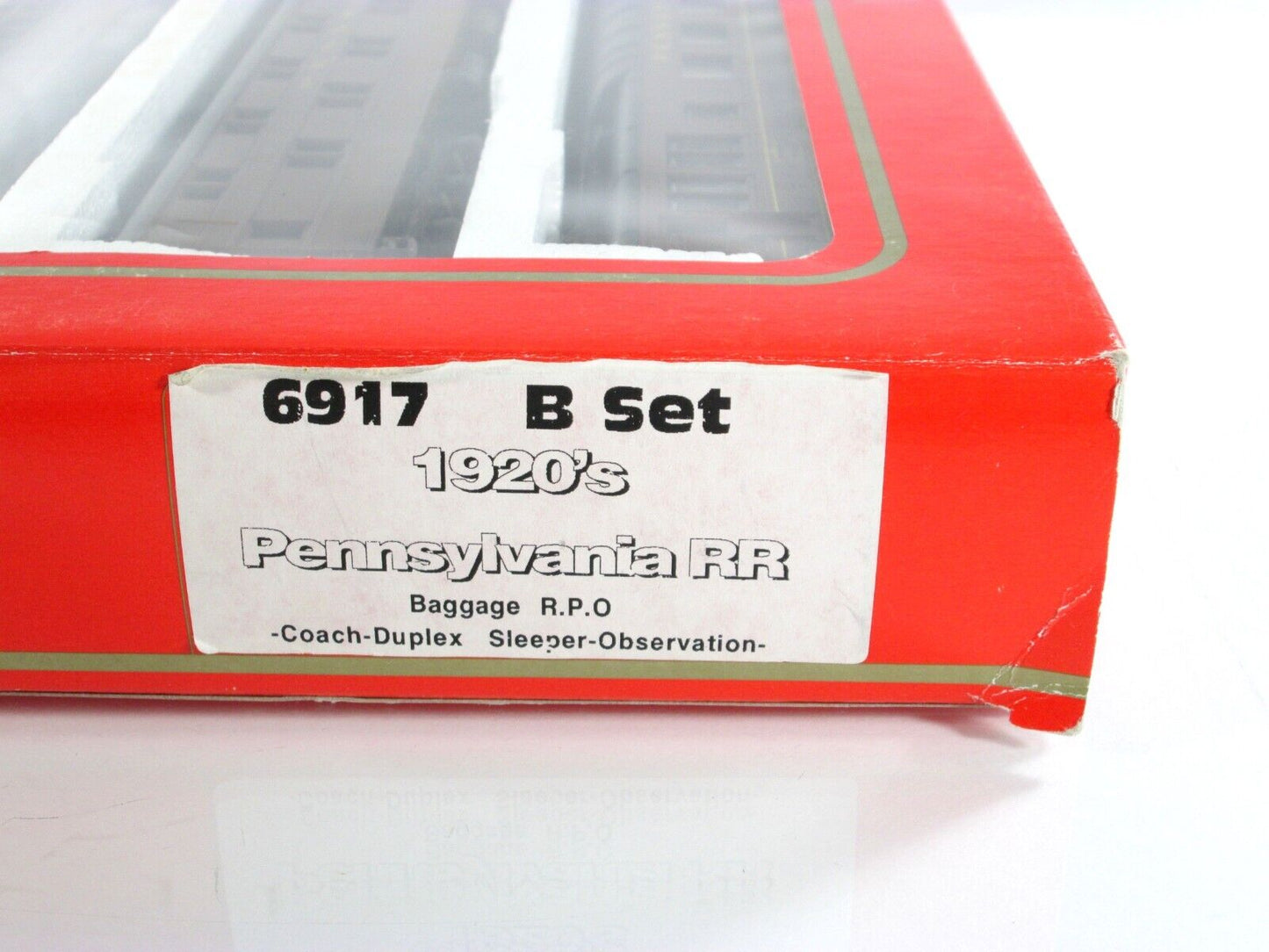 HO Scale **PRR** 1920s Weathered Passenger Set B - Rivarossi 6917, Knuckle Cplrs