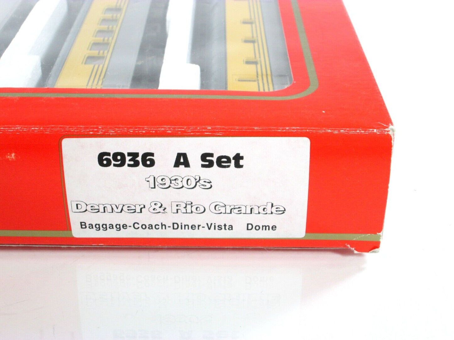 HO Scale *DENVER RIO GRANDE 1930s Passenger Set A -Rivarossi 6936, Knuckle Cplrs