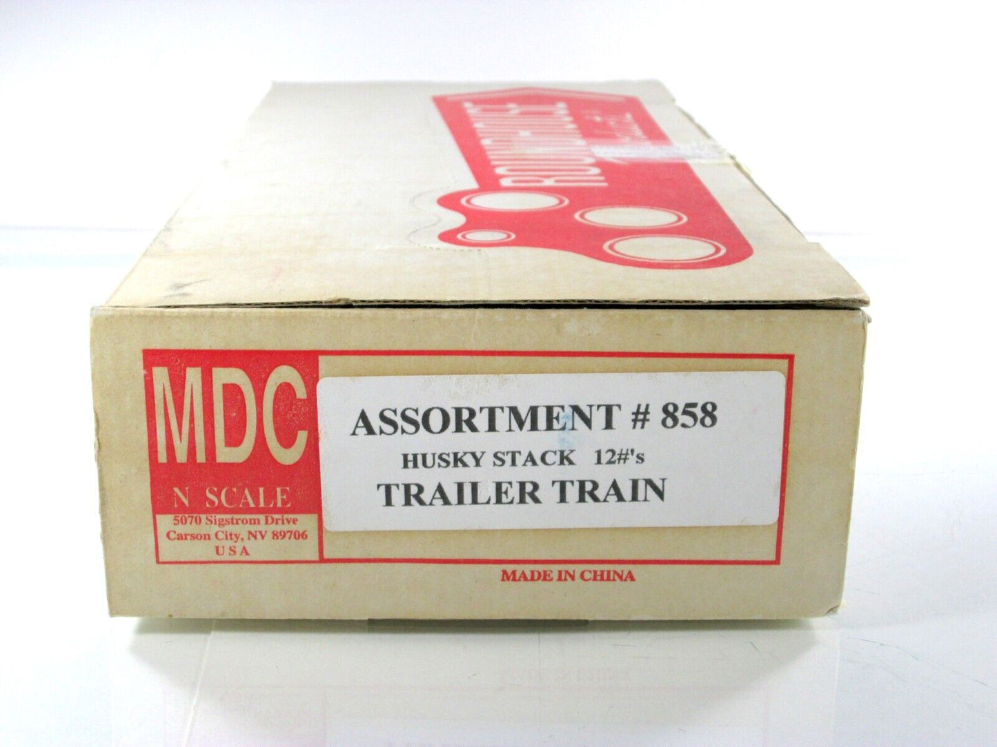 N Scale **TRAILER TRAIN** Husky Well Car 12-Set, 48' Well - Roundhouse 8471, 858