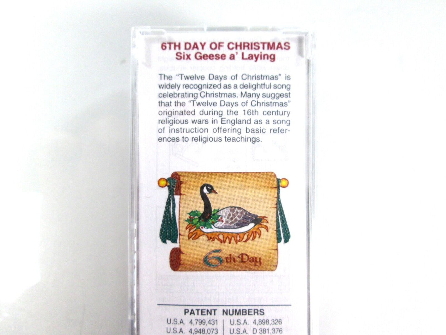 Z Scale ***SIX GEESE LAYING*** 12 Days Christmas Box Car - Micro Trains 50200360