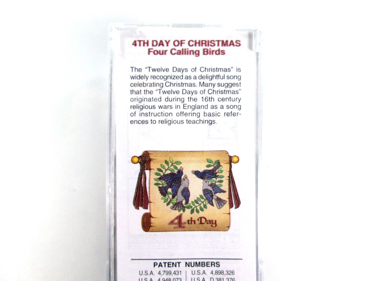Z Scale **FOUR CALLING BIRDS** 12 Days Christmas Box Car - Micro Trains 50200340