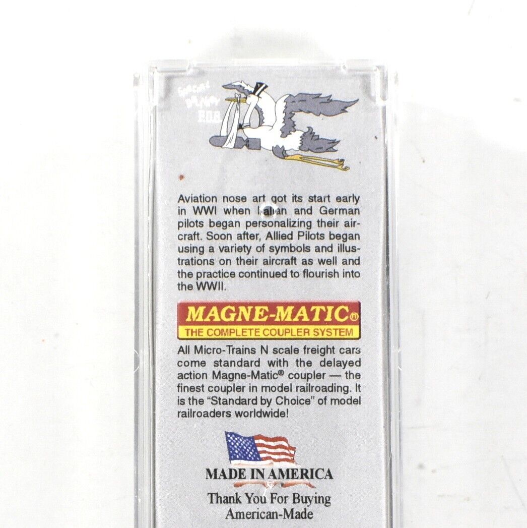 N Scale *WWII USAAC Flat Car, SPECIAL DELIVERY* Container -Micro-Trains 04500508