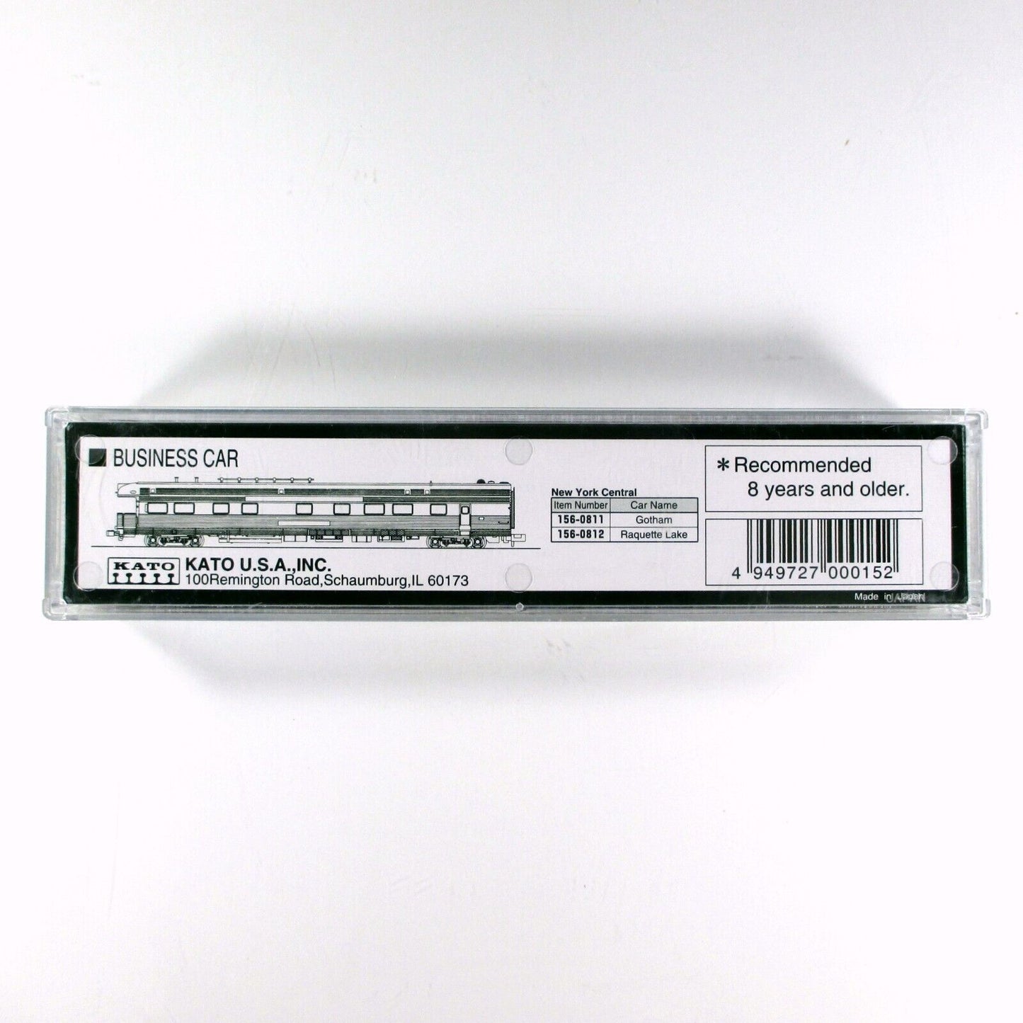 N Scale **NEW YORK CENTRAL, RAQUETTE LAKE** Business Observation - Kato 156-0812