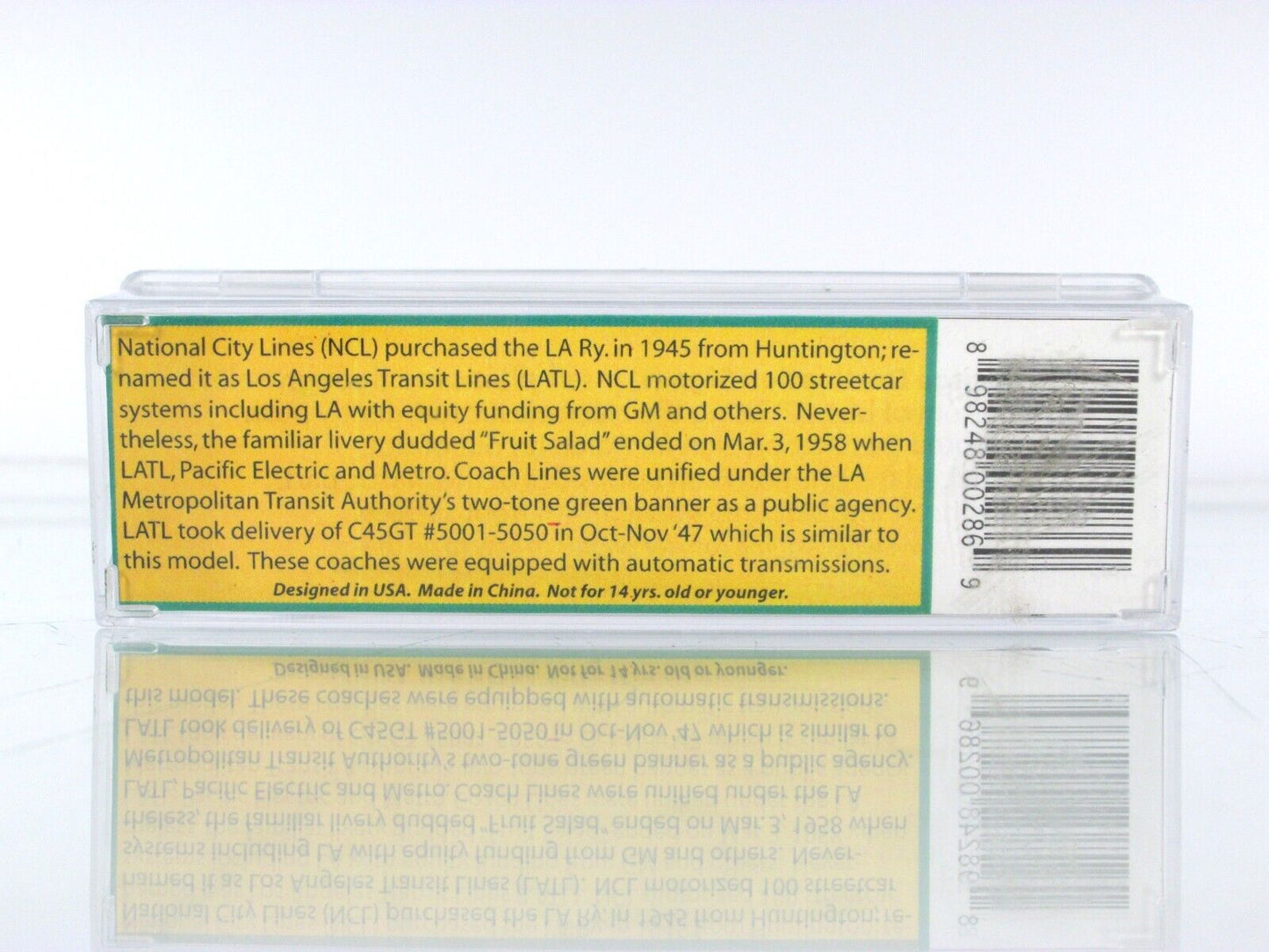 N Scale **LOS ANGELES** Motor Coach *Fruit Salad Scheme* - WHEELS of TIME 90422