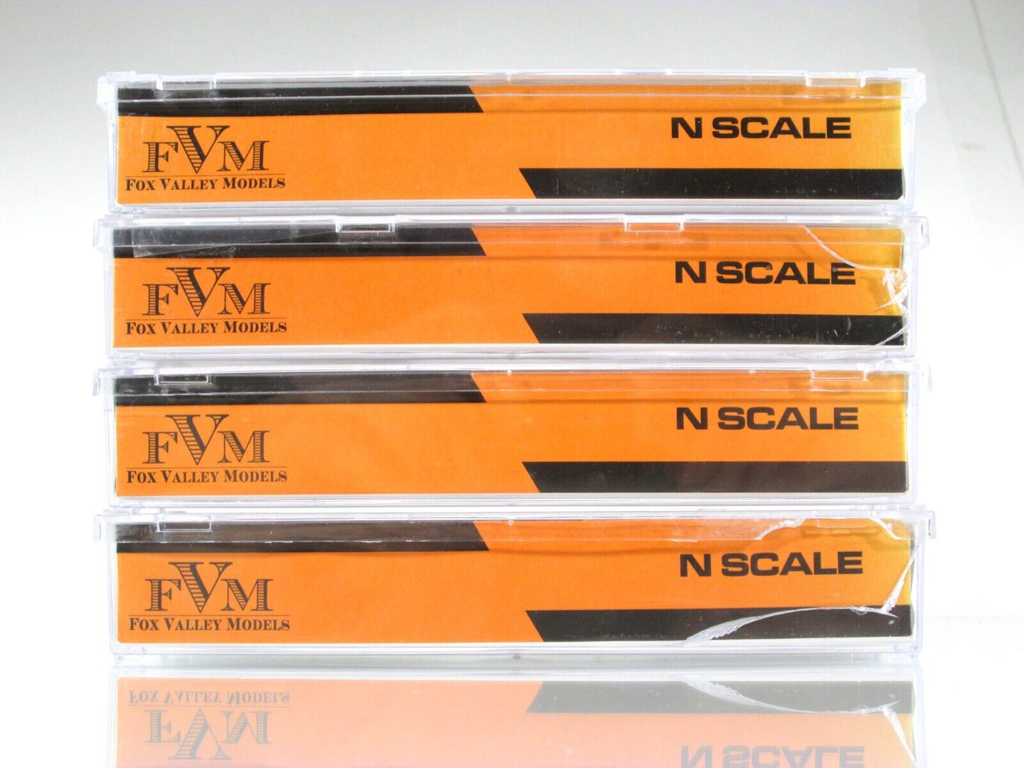 N Scale **BATH & HAMMONDSPORT** 50' Box Car 4-Pack Set - Fox Valley 8006 **RARE*