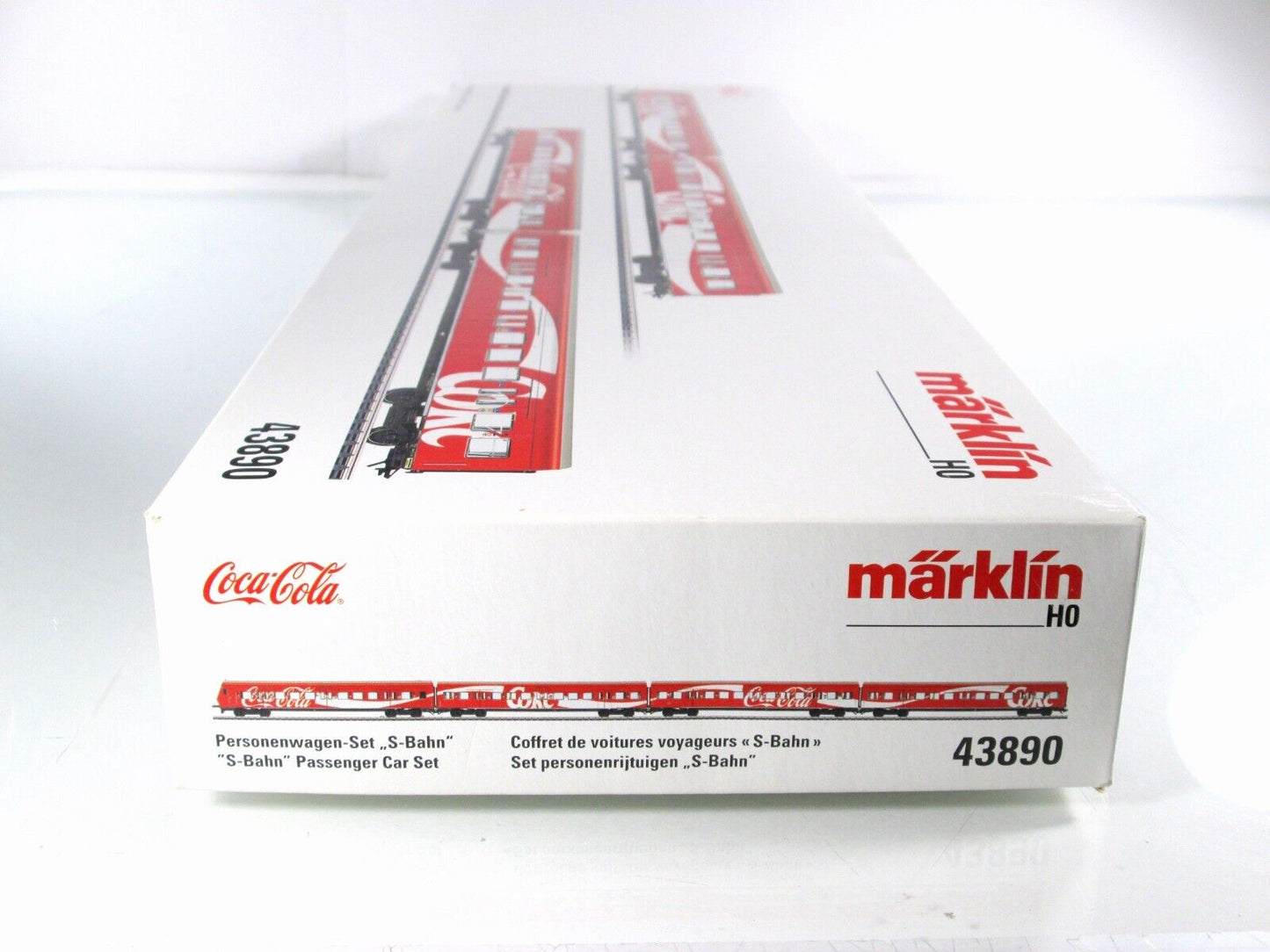 HO Scale ***COCA-COLA / COKE*** German S-Bahn Passenger 4-Pack --- Marklin 43890