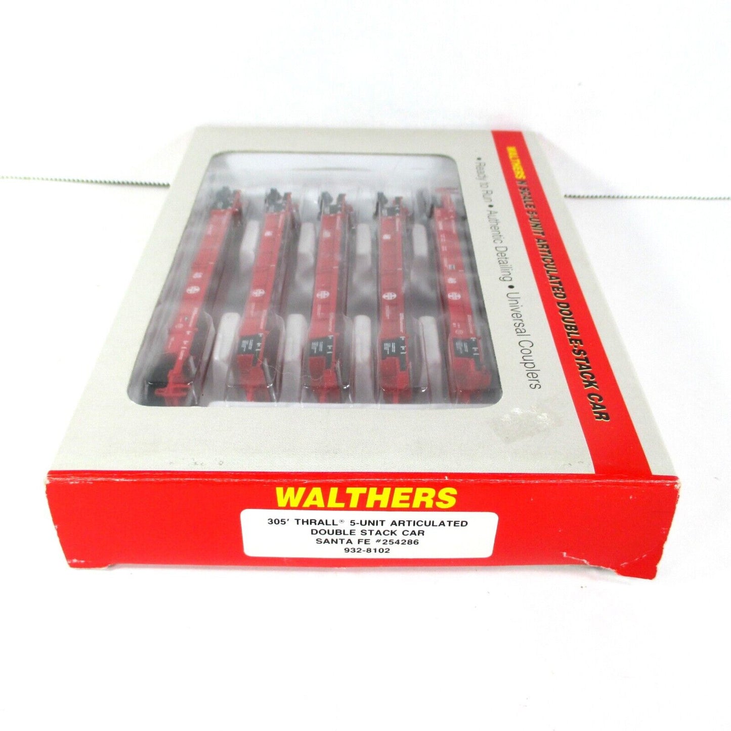 N SCALE ***SANTA FE*** Thrall Articulated Well Car #254286 --- Walthers 932-8102