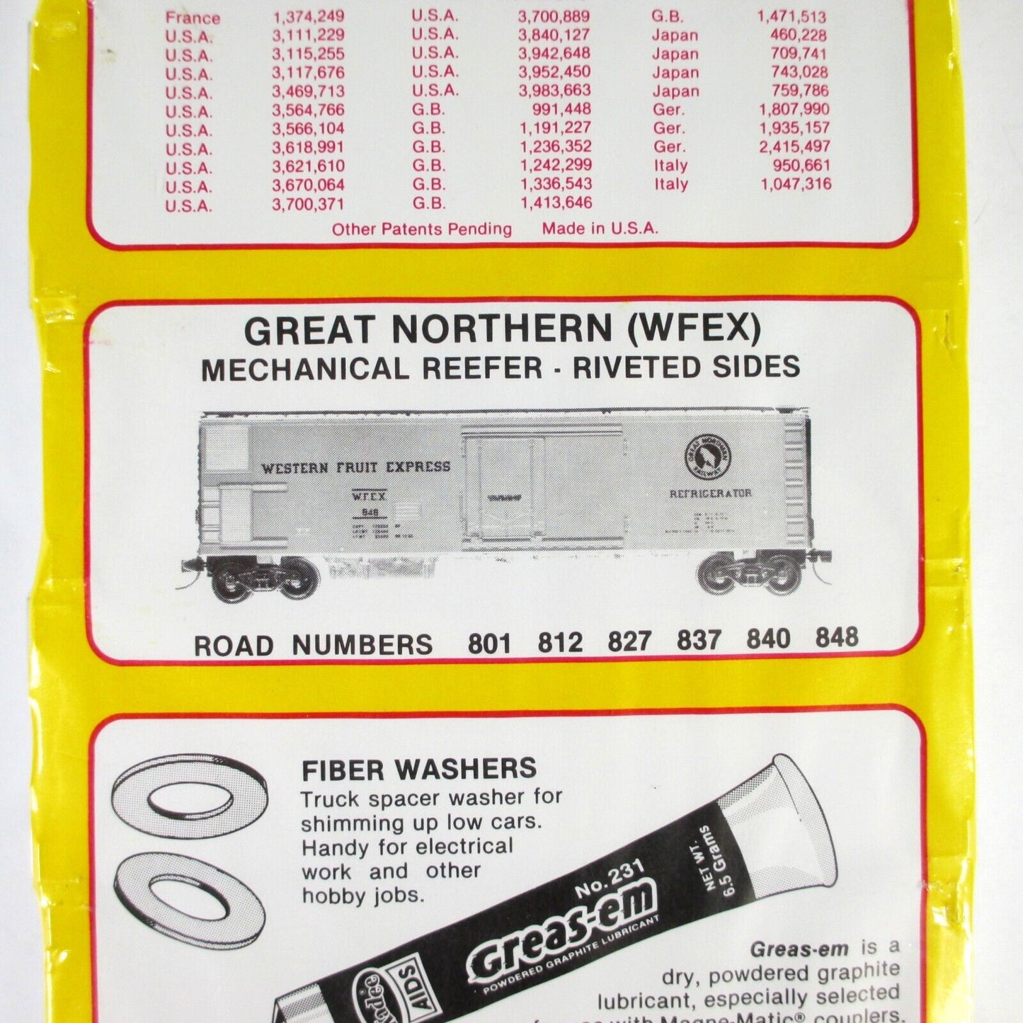 N Scale **GN WESTERN FRUIT EXPRESS** Reefer 6-Pack #1 - Kadee Micro Trains 69012