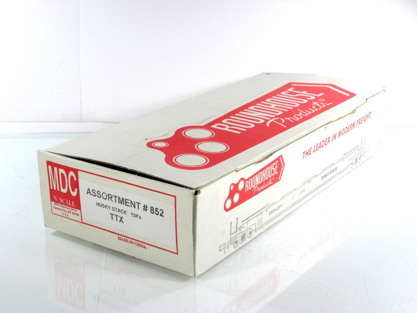N Scale **TRAILER TRAIN** Husky Well Car 12-Set, 48' Well - Roundhouse 8472, 852