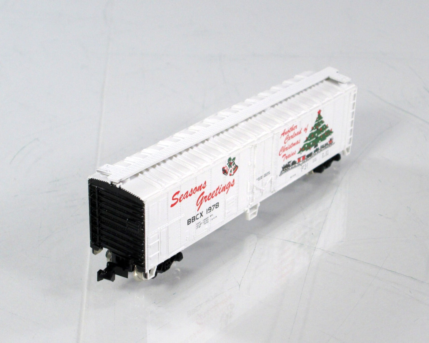 N Scale ***SEASON'S GREETINGS*** Christmas Box Car, BBCX 1978 -- Atlas / Bev-Bel