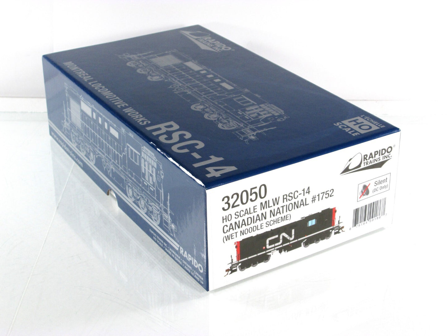 HO Scale **CANADIAN NATIONAL** MLW RSC-14 #1742 - Rapido Trains 32050, DCC Ready