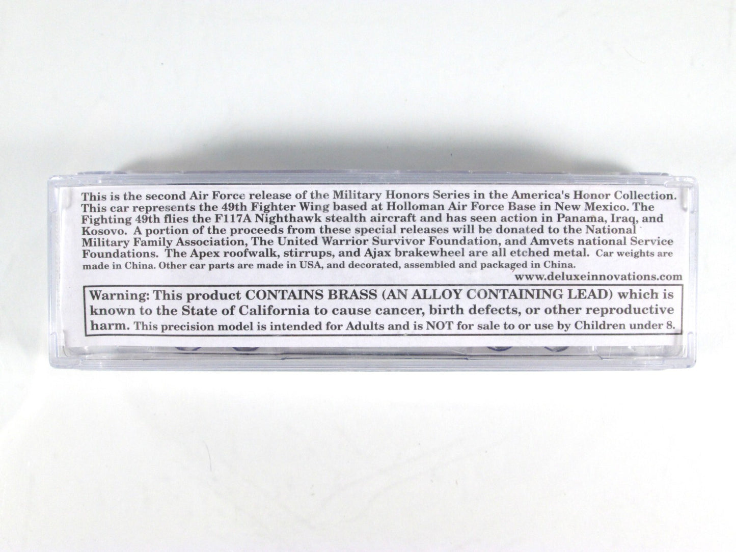 N Scale **STEALTH** 49th Fighter Wing Air Force Box Car #8191948 - DELUXE 240231