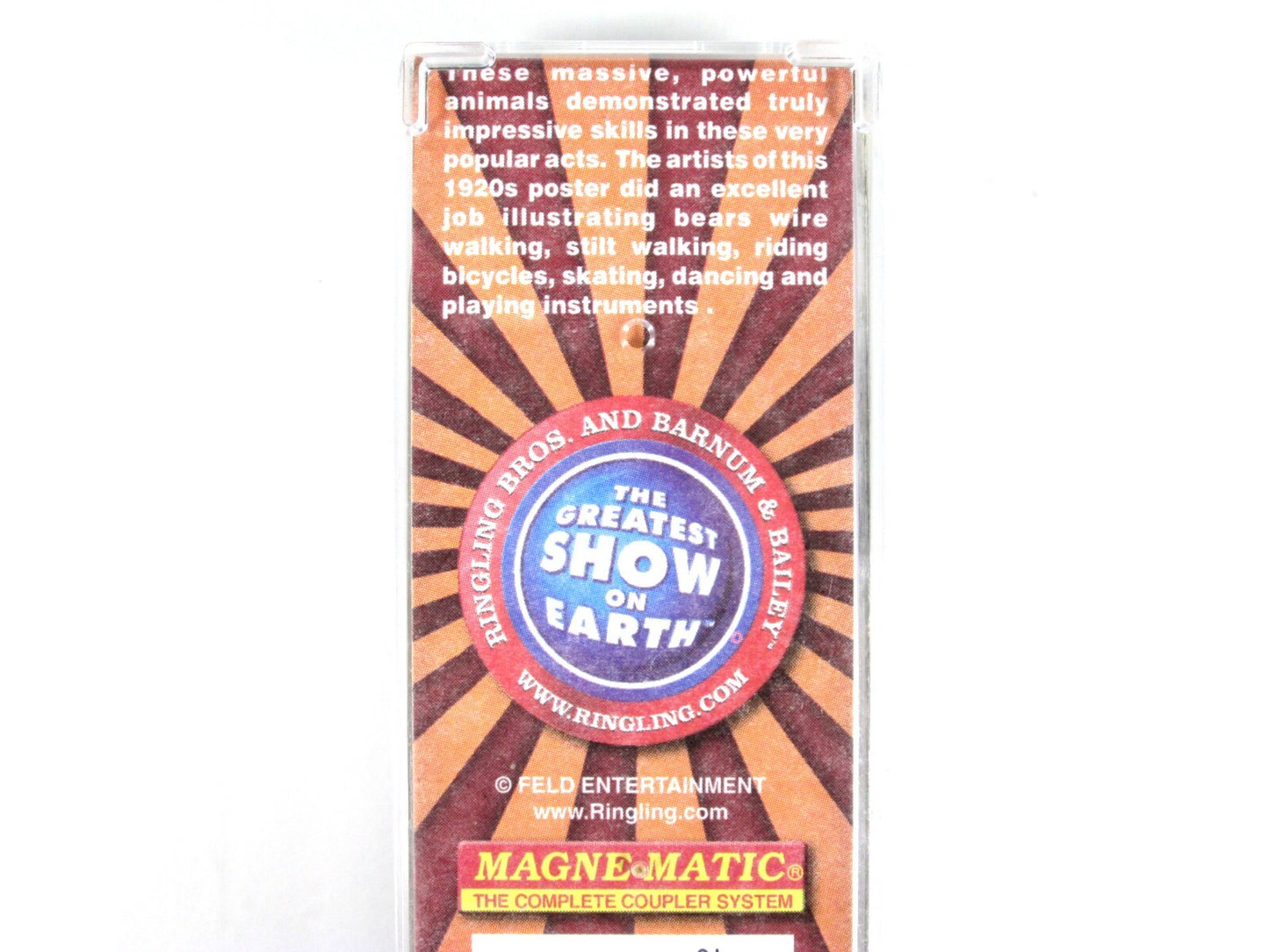 N Scale ***RINGLING CIRCUS** Wonder Bears 40' Box Car #5 - Micro Trains 04700405