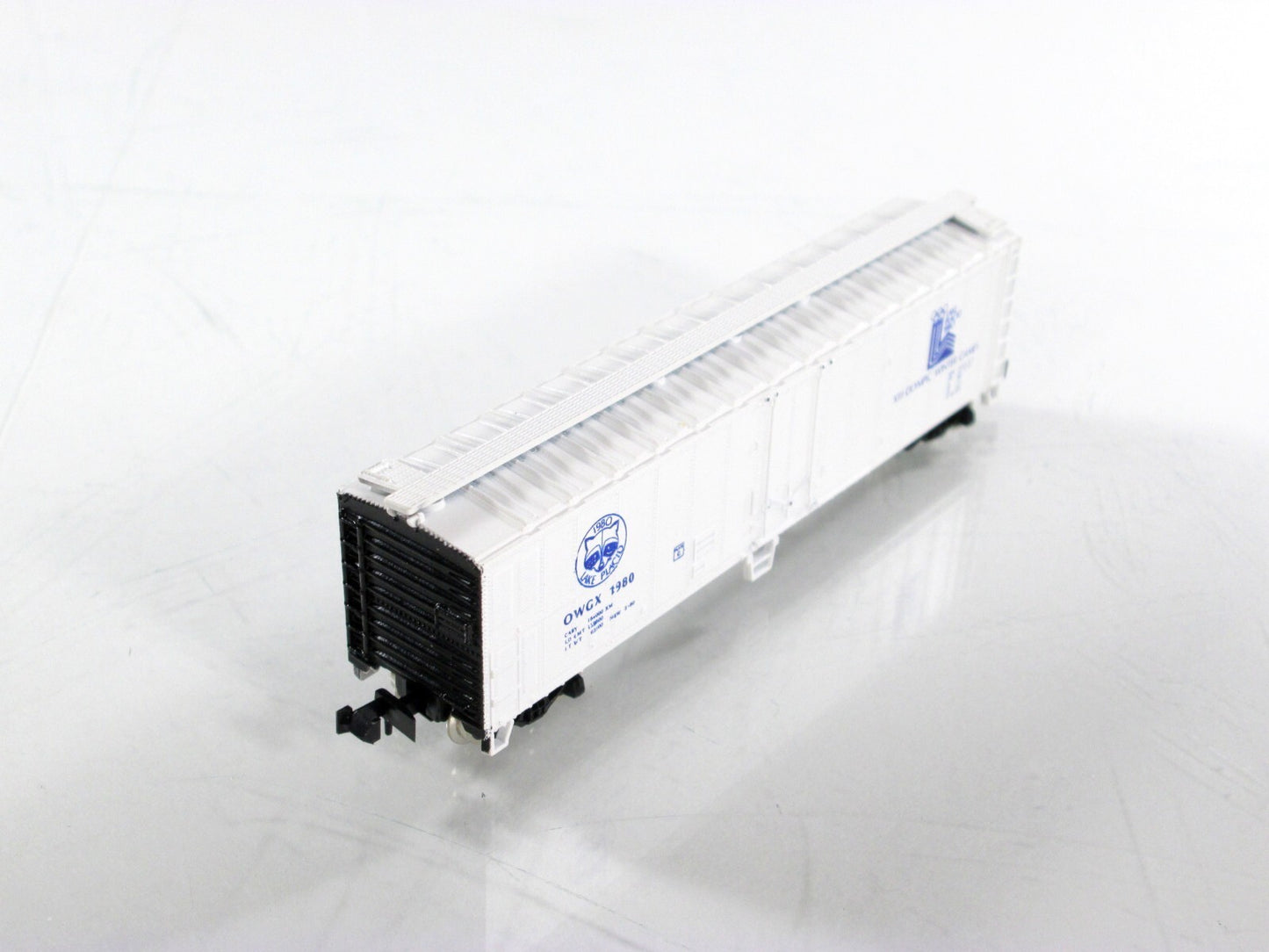N Scale ****1980 WINTER OLYMPICS, LAKE PLACID**** 50' Box Car -- Atlas / Bev-Bel