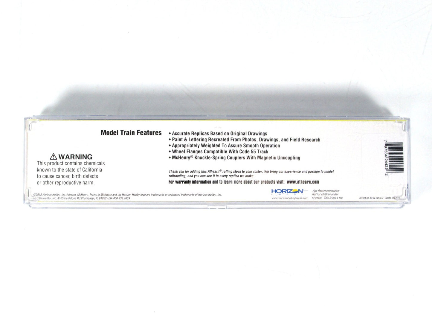 N Scale **GO TRANSIT** BOMBARDIER Bi-Level Passenger Coach #2019 - Athearn 24425