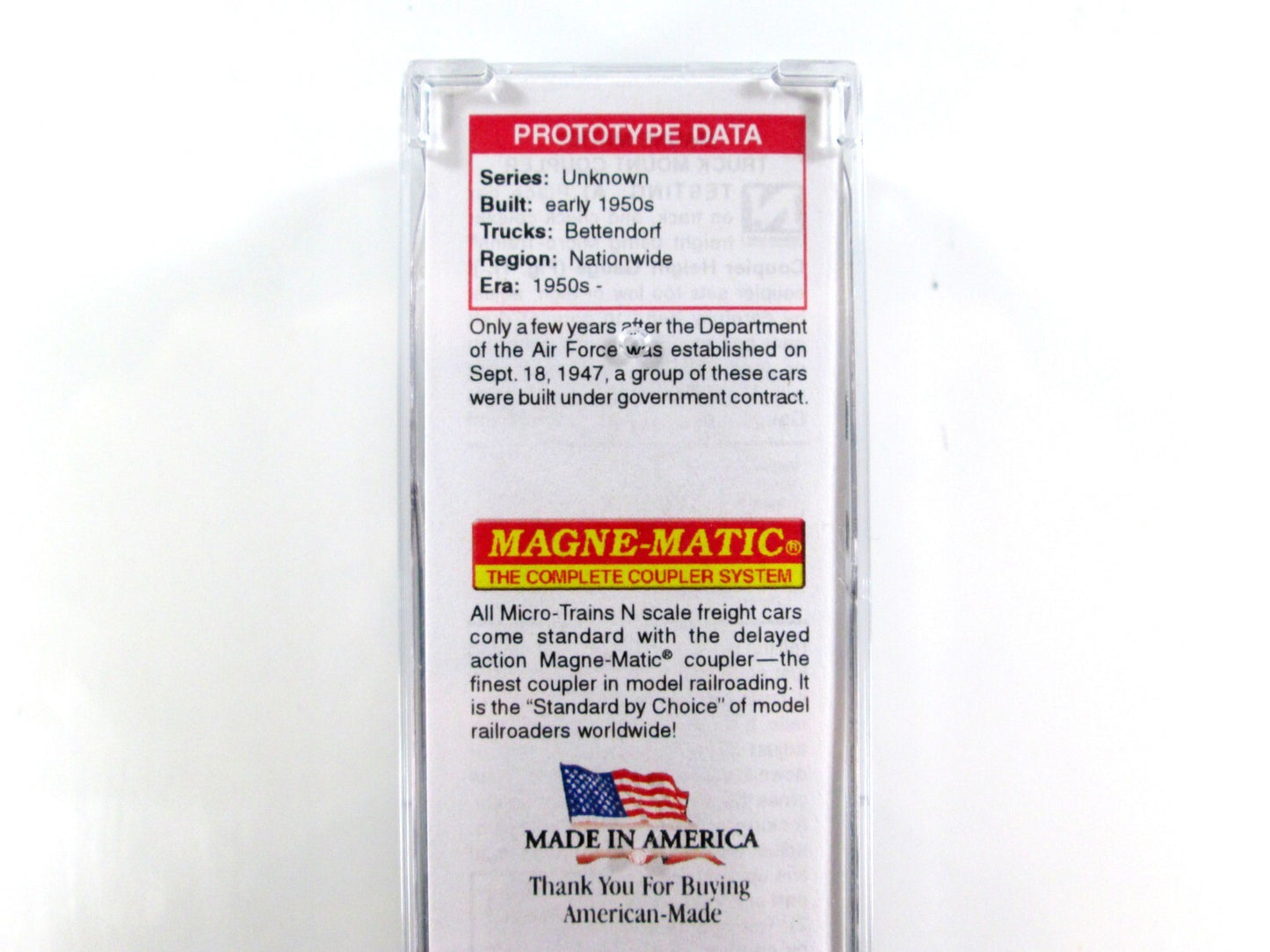 N Scale ***US AIR FORCE*** 40' Box Car, USAF 26476 ------- Micro Trains 02000446