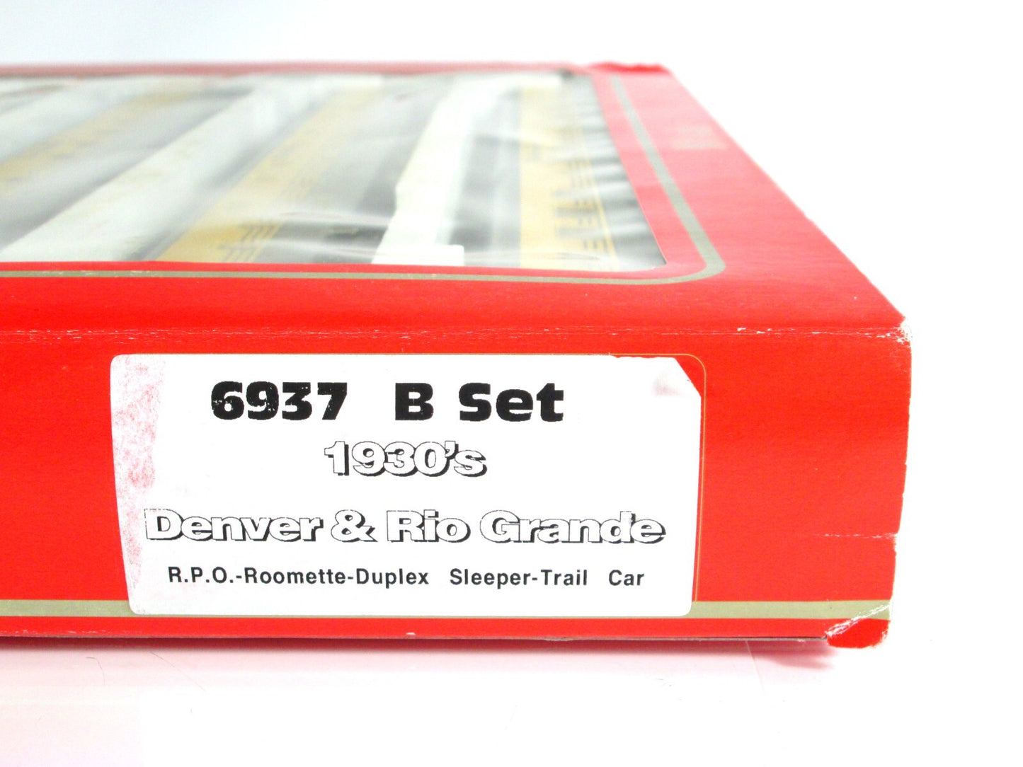HO Scale DENVER RIO GRANDE 1930s Lightweight Passenger 4-Car Set -Rivarossi 6937