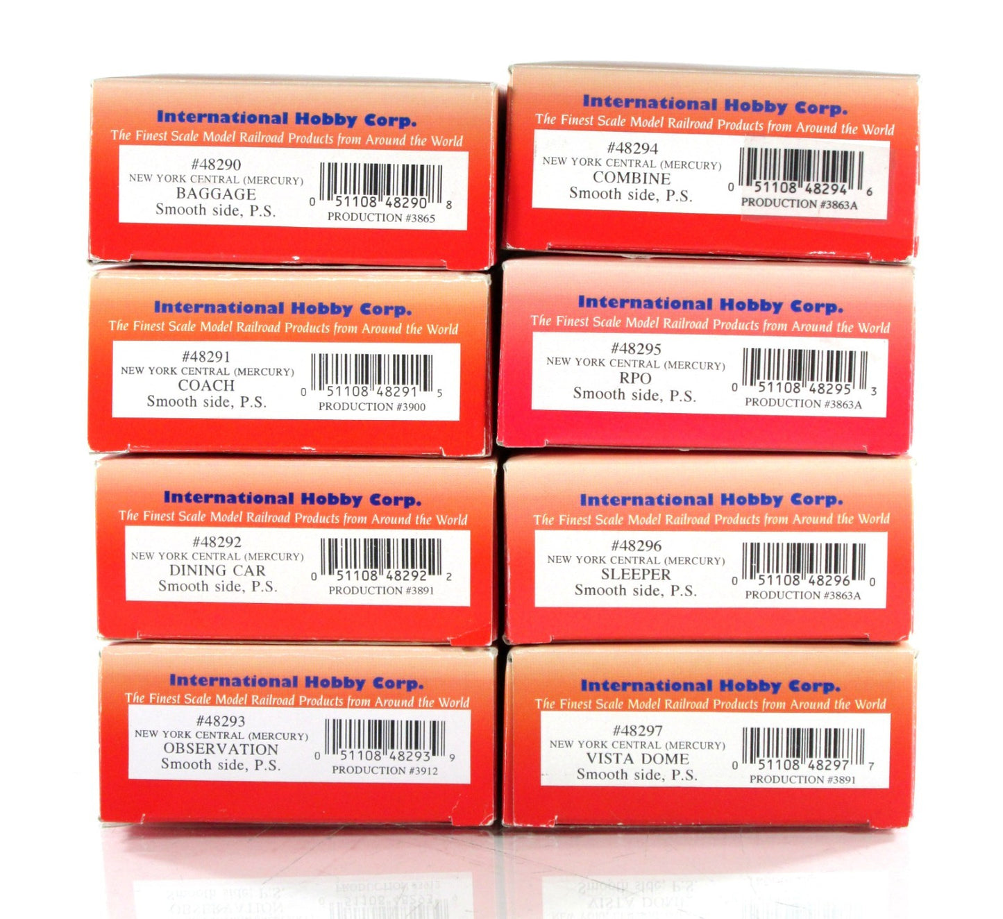 HO Scale ***NYC MERCURY*** Lightweight Passenger 8-Car Set - IHC 48298