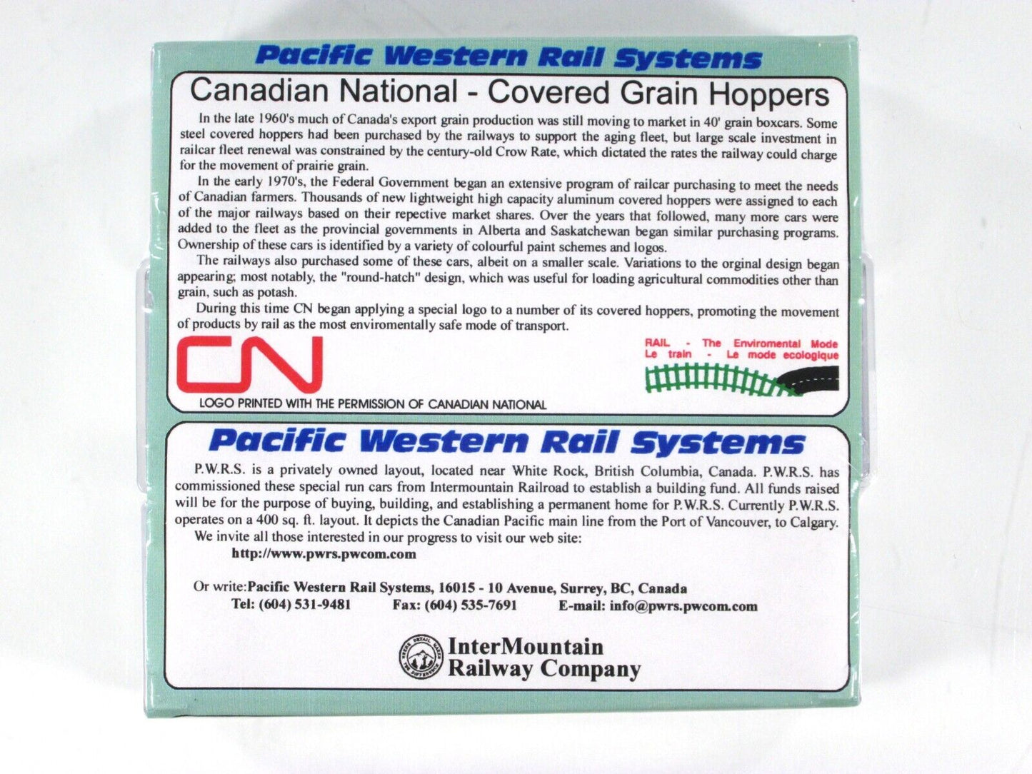 N Scale **CANADIAN NATIONAL** Hopper 3-Set 1 - Intermountain PWRS Special *RARE*