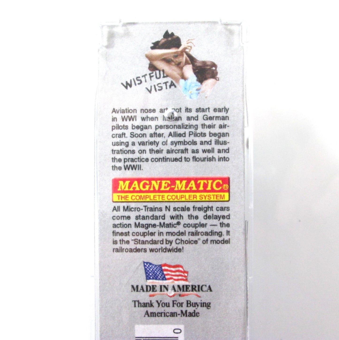 N Scale **WWII USAAC Flat Car, WISTFUL VISTA** Container - Micro-Trains 04500513