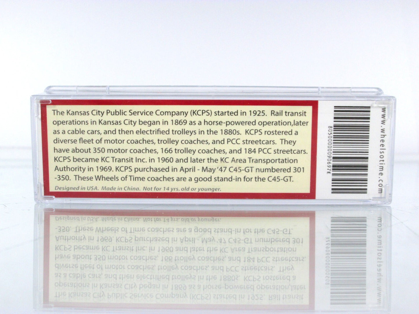 N Scale ***KANSAS CITY PUBLIC*** Transit Motor Coach #350 - WHEELS of TIME 90697