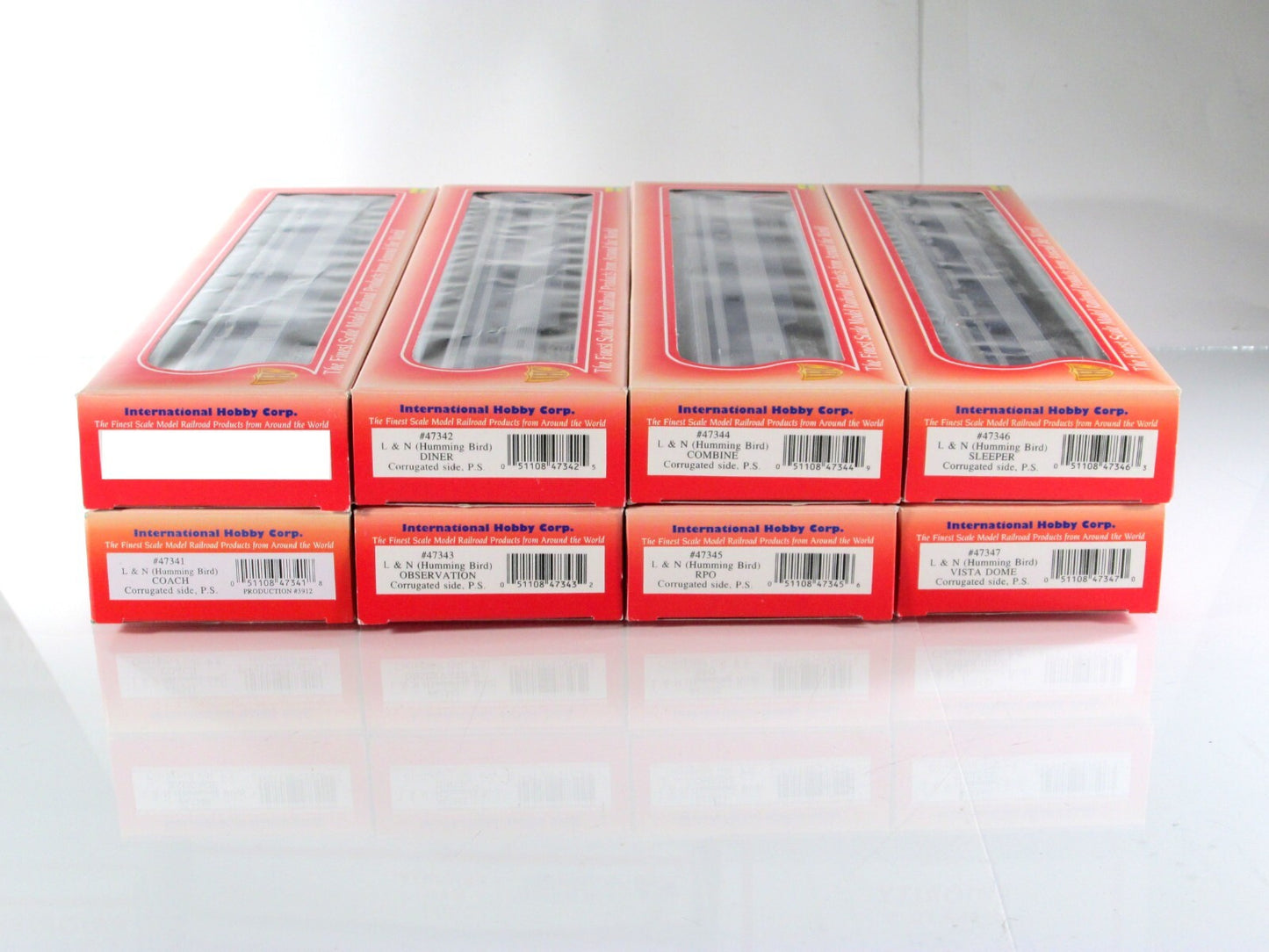 HO Scale ***LOUISVILLE NASHVILLE HUMMINGBIRD*** Passenger 8-Set -IHC 47348 *RARE