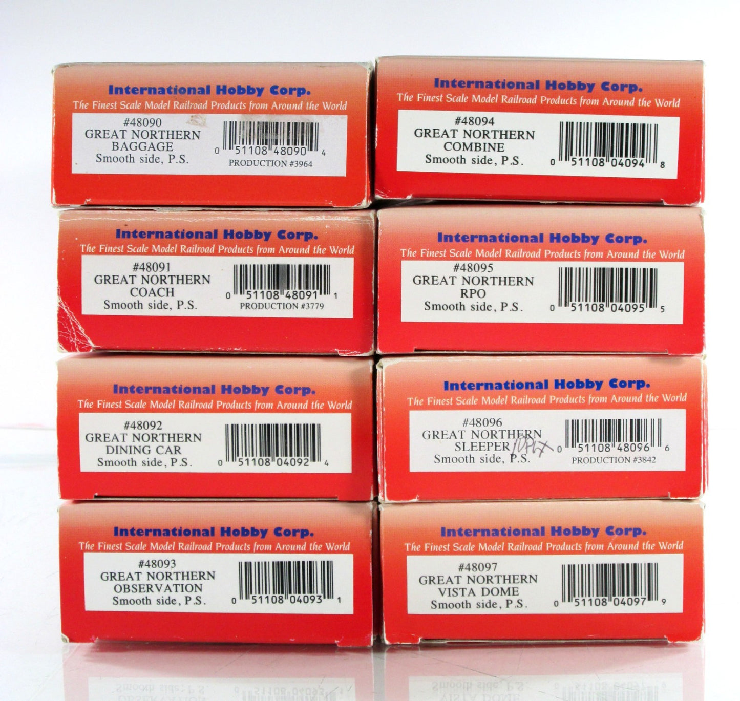 HO Scale ***GREAT NORTHERN EMPIRE BUILDER*** LightWt Passenger 8-Set - IHC 48098