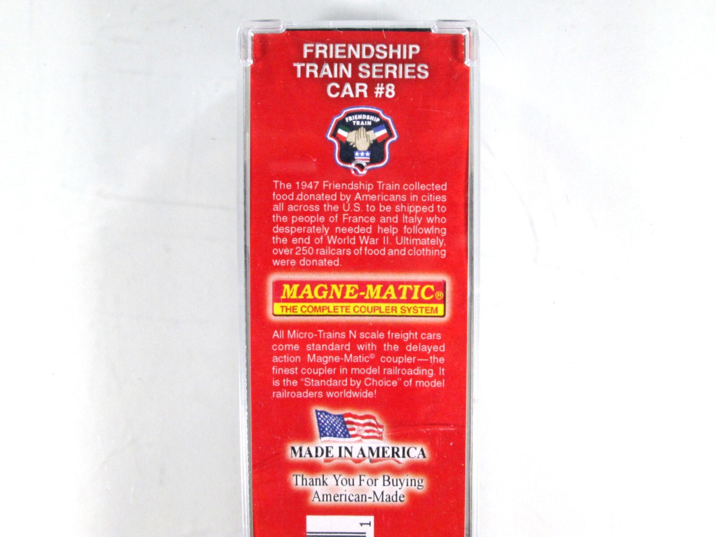 N Scale ***SOUTHERN PACIFIC*** Friendship Train Box Car -- Micro Trains 02000027