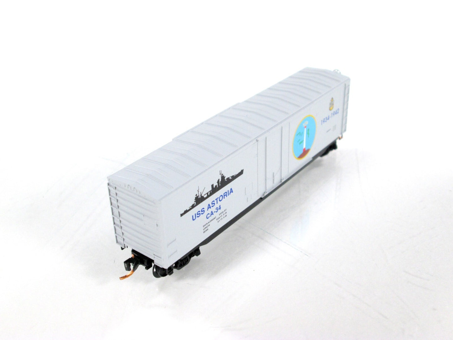 N Scale ***USS ASTORIA Heavy Cruiser** US Navy Box Car - Micro Trains 03800410