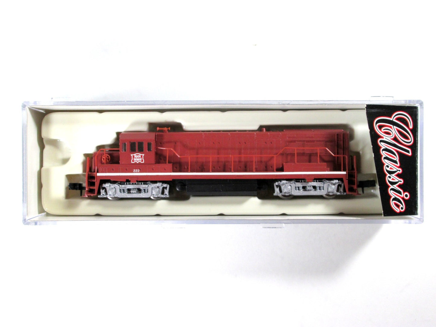 N Scale ***ROCK ISLAND*** U25B Phase IIb Locomotive #222 -- Atlas 44704, DCC Rdy