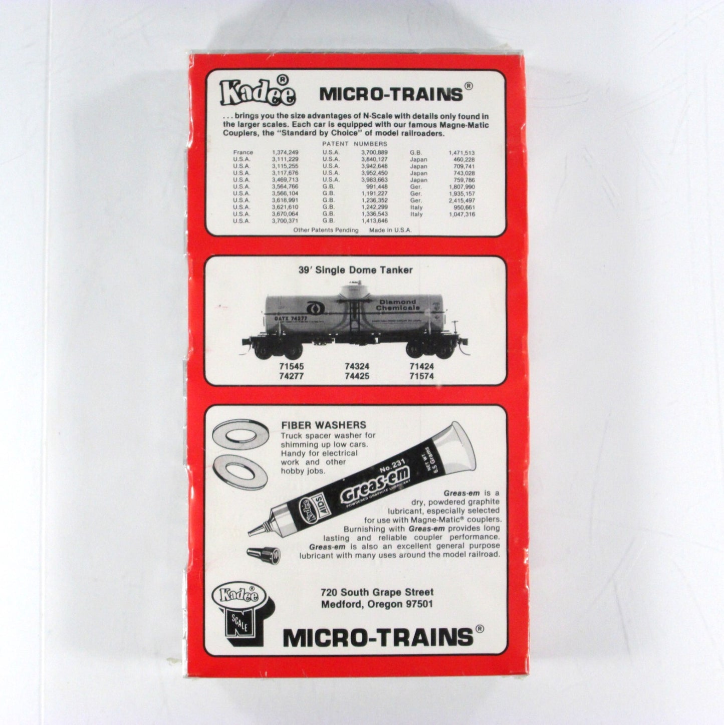 N Scale ***DIAMOND CHEMICALS*** Tanker 6-Pack - Kadee Micro Trains 65192 **RARE*