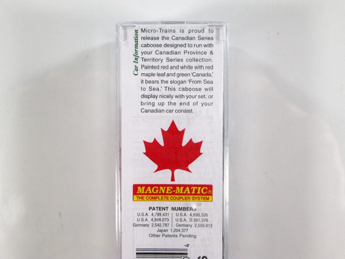 N Scale **CANADA** Series Cupola Caboose, CAN #13 - Micro Trains 10000160 **RARE