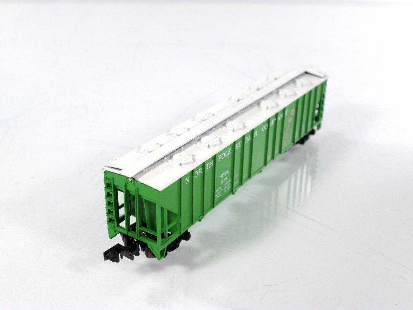 N Scale ***NORTH POLE SUGAR*** Covered Christmas Hopper 1989 ---- Con-Cor 008710