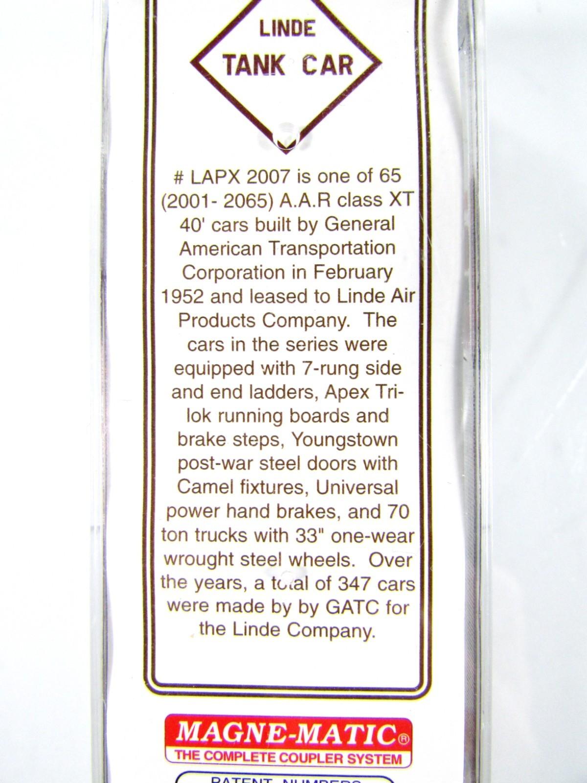 N Scale ***LINDE*** Box Car w/ Chemical Tank, LAPX 2007 --- NSC MTL 09-69 **RARE