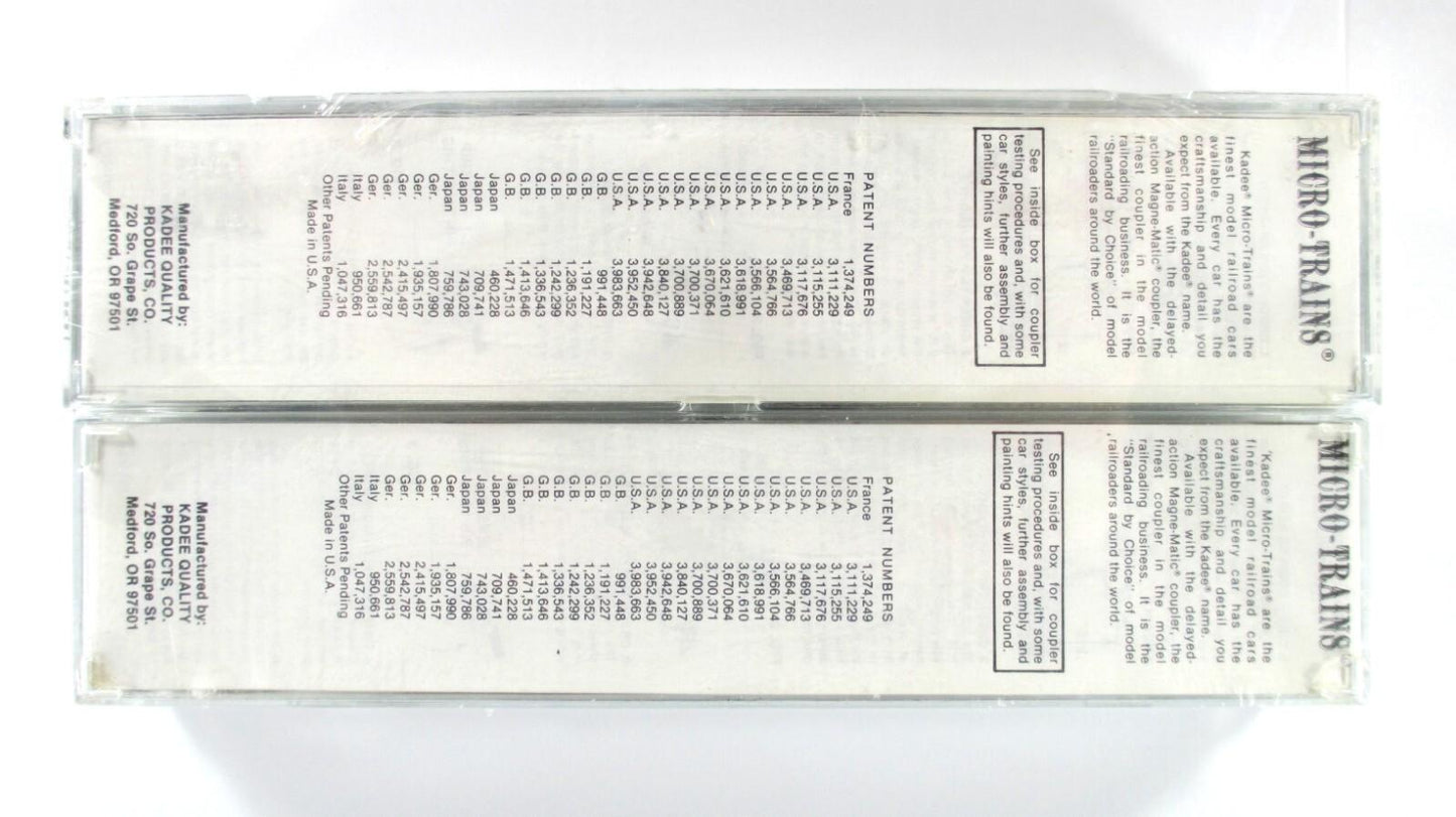 N Scale ***LONG ISLAND*** Trailer Flat 2-Pack - Kadee Micro Trains Special *RARE