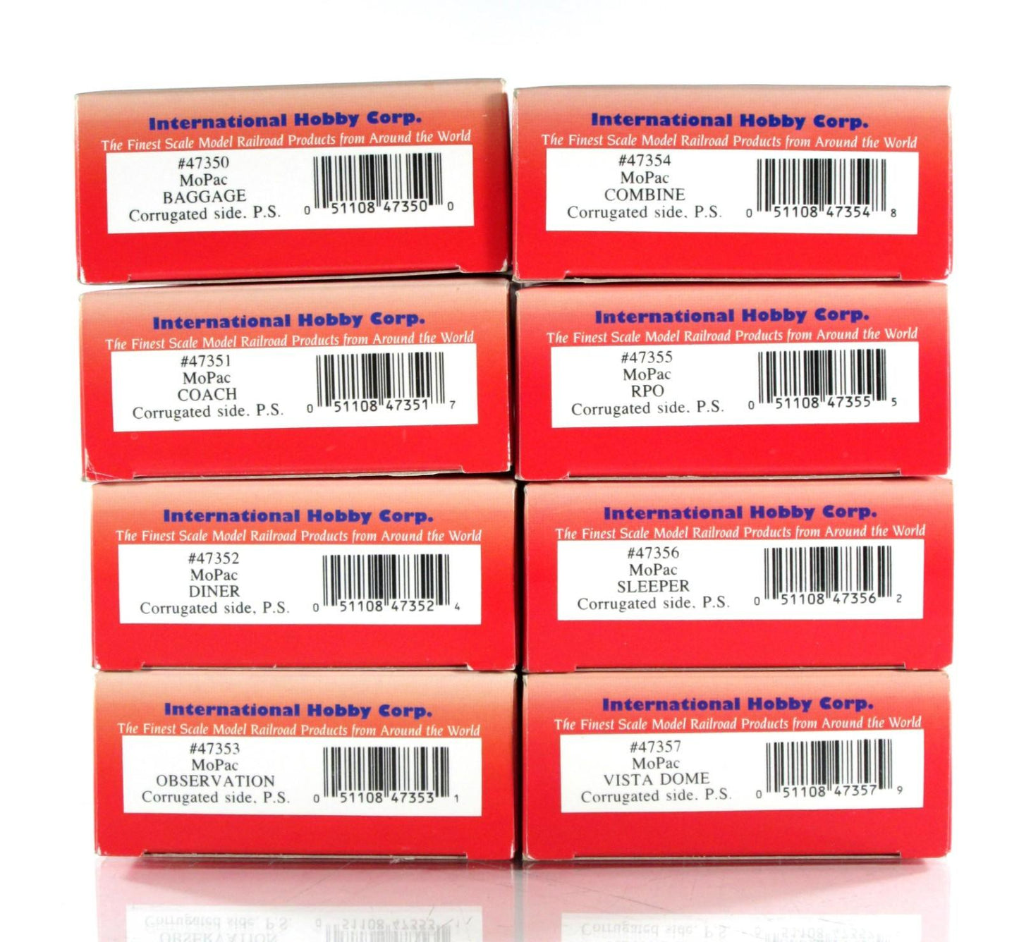 HO Scale ***MISSOURI PACIFIC*** Lightweight Passenger Car 8-Pack Set - IHC 47358