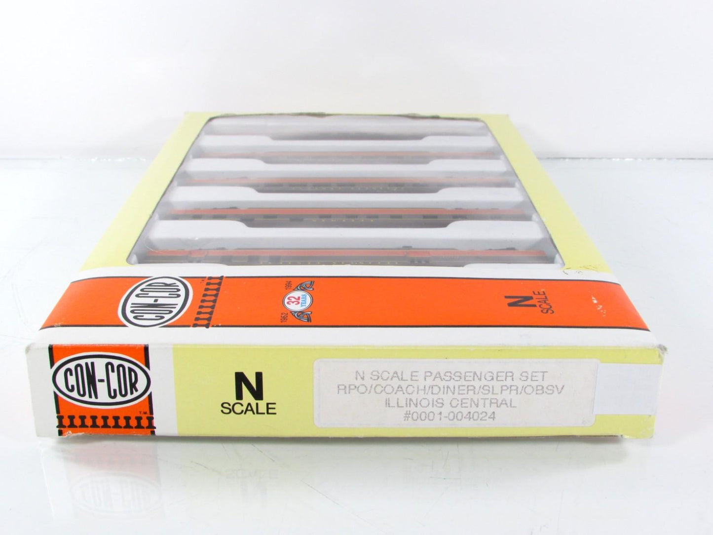 N Scale **ILLINOIS CENTRAL** Passenger 5-Car Set - Con-Cor 004024, MTL Couplers