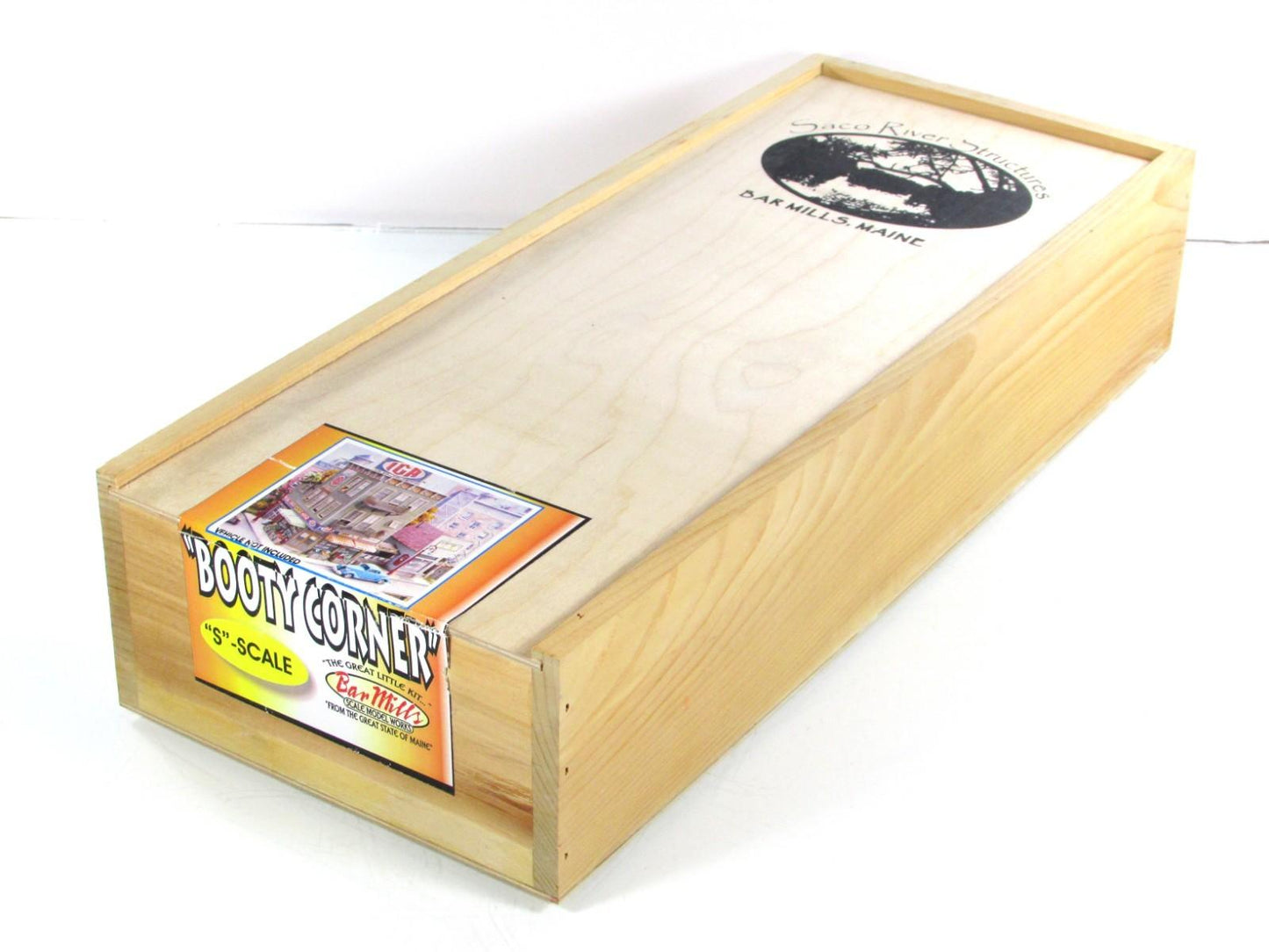 S Scale BRASS ***BOOTY CORNER*** IGA & Store Front Building Kit - by BAR MILLS