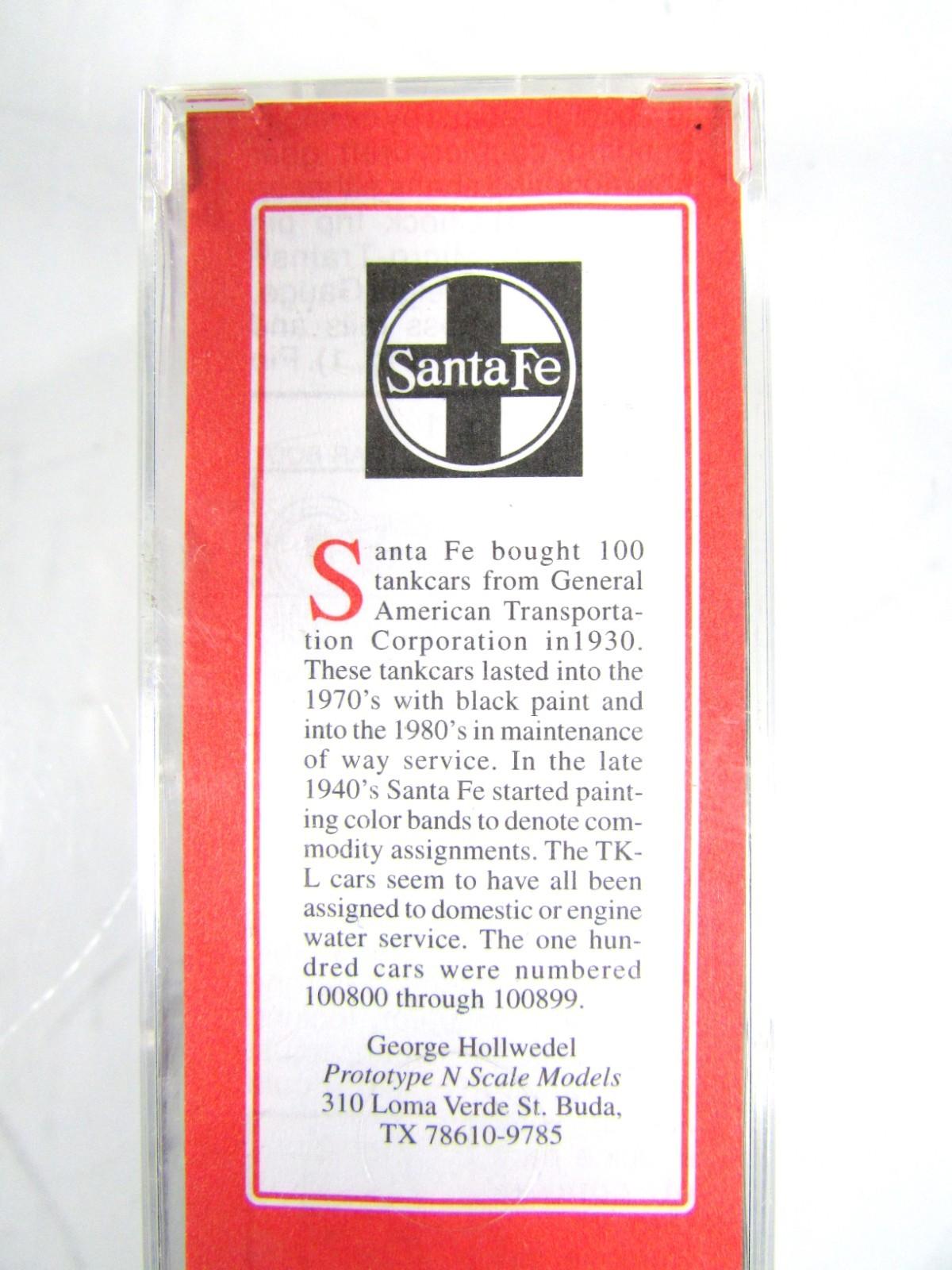N Scale **SANTA FE** TK-L Tanker #100812 - Micro Trains / George Hollwedel *RARE